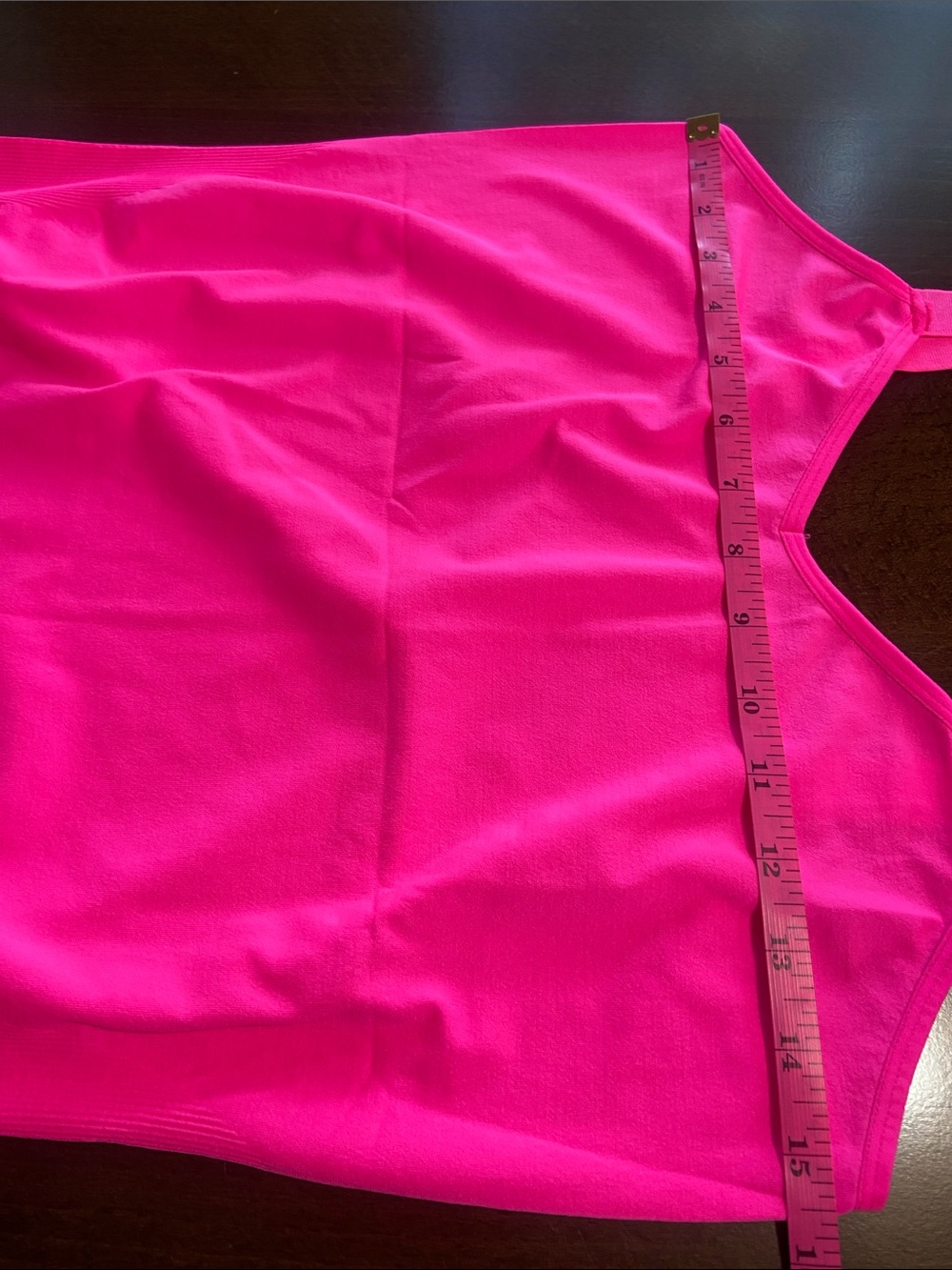 Bright Pink Women's V-Neck Cami Tank Top, Ultra Teeze brand. One-size. New! - Picture 6 of 7